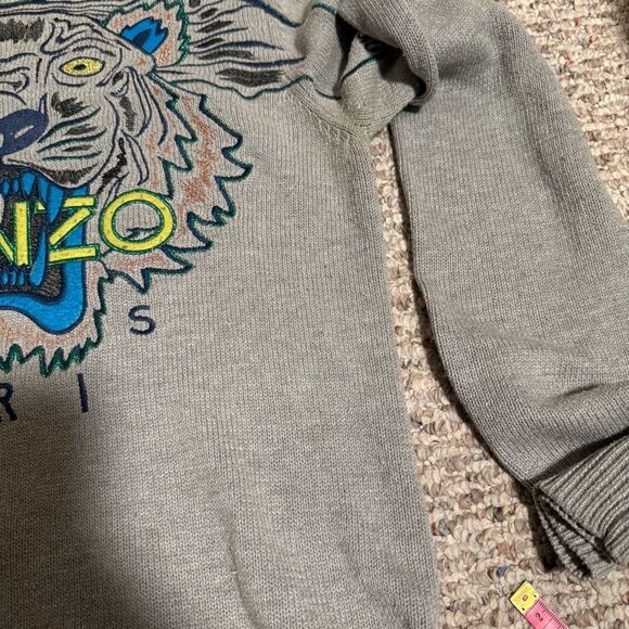 KENZO Tiger Sweater Gray Graphic- Size Small - Picture 7 of 7